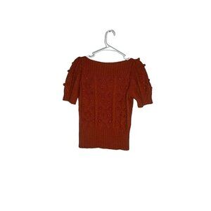 Divided by H&M Knit Sweater Orange Size 10